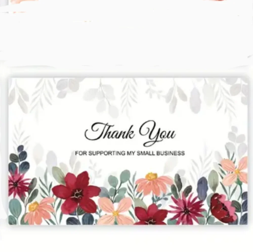 30 Thank You Cards for Your Purchase Notes Floral